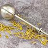 Stainless Steel Tea Strainer One Handed Operation Ball Shape Tea Filter Dual-Function Quick Sifting Flour Sifter for Baking Cakes And Spices