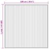 Square Natural Bamboo Rug 100 x 100 cm