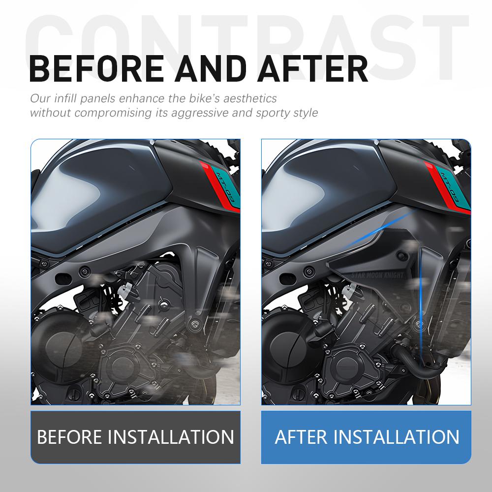 MT 09 SP Side Fairing Deflector For Yamaha MT-09 Gen 3 & Gen 4 MT-09 SP Accessories Front Infill Panels