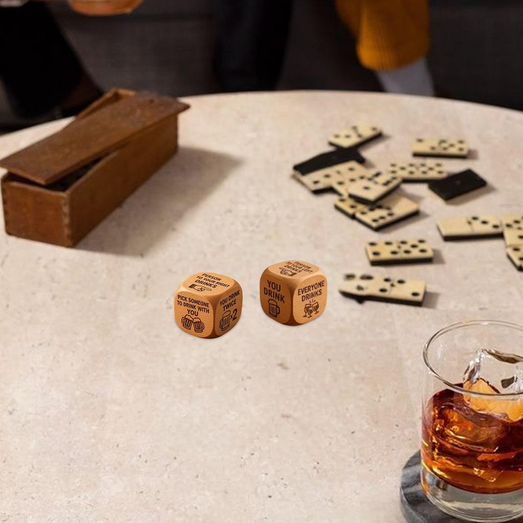 Шестигранные игральные кости для питья, Подходят для семейных вечеринок, посиделок и вечеринок