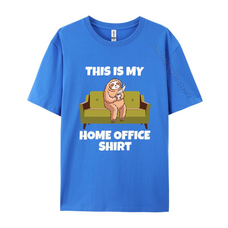 This Is My Homeoffice Sloth Pajamas Home T Shirt Unisexs Cotton Oversized Print T Shirts Streetwear Tshirt Tee Tops
