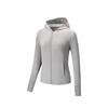 Training Series Solid Color Zip-Up Hooded Comfortable Versatile Long Sleeve Breathable UV Protection Sun Protection Women Tops 962527704-4