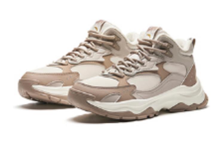 Women's Sneakers Anta Life Collection Low top Slip Resistant Abrasion Resistant Casual Shoes Women's Beige
