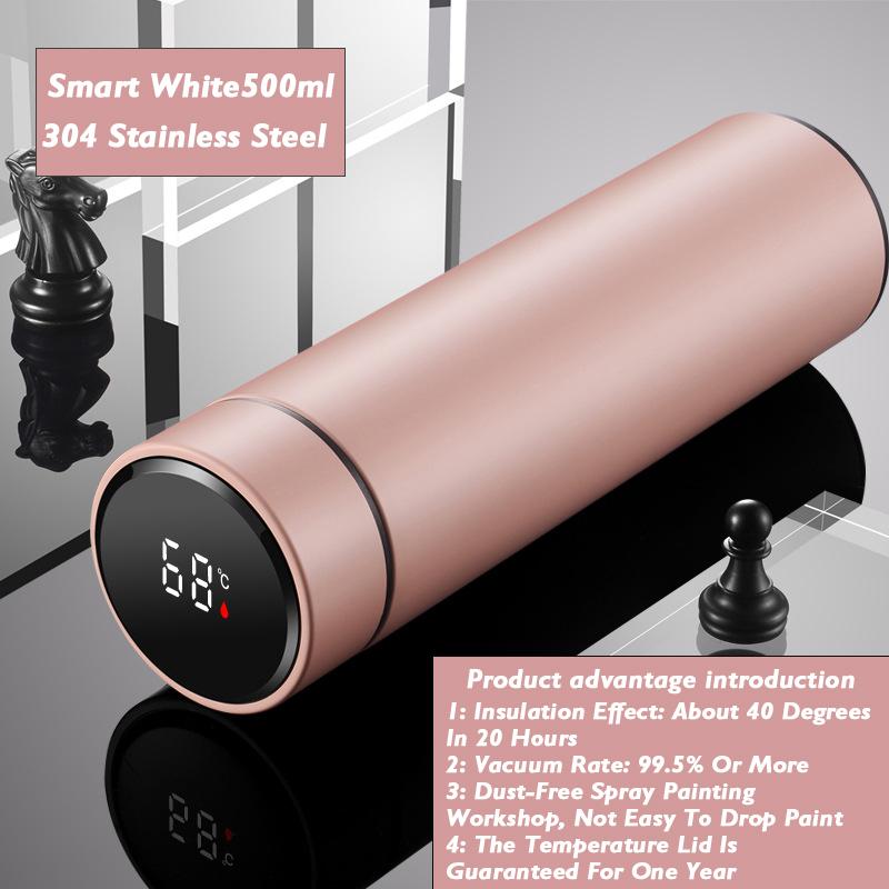 Умная термокружка с дисплеем температуры, термокружка из нержавеющей стали 304, деловой подарок, умные бутылки с температурой для воды