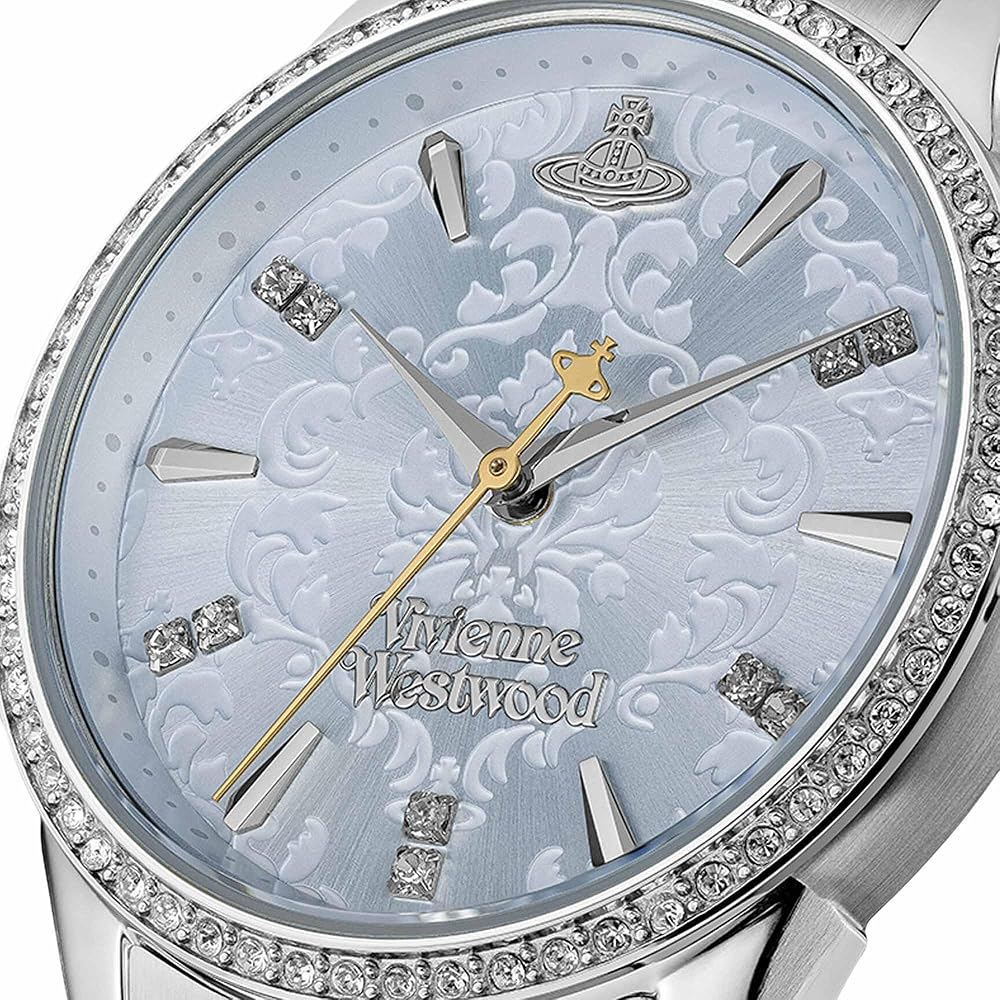 Женские серебряные часы Vivienne Westwood VV327LBLSL Аналоговый дизайн Корпус из нержавеющей стали