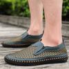 2025 обувь из сетки большого размера, дышащая, на плоской подошве, с полым верхом, повседневная мужская обувь, сетчатая обувь, резиновая мягкая подошва, низкий верх, мужская обувь