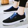 Ваша лучшая мода Новая весна осень парусиновая обувь мужская мода низкие черные мужские туфли удобные легкие кроссовки на шнуровке повседневная обувь 2024