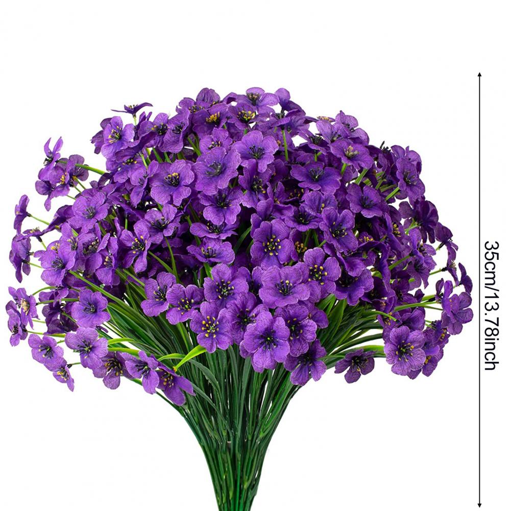 Vibrant Artificial Plants UV Resistant Artificial Flowers Realistic No Fade Faux Plants for Home Window Box Porch Decoration