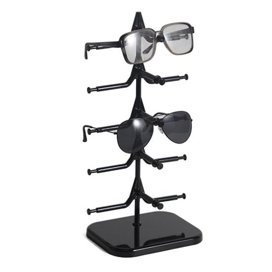 Органайзер для солнцезащитных очков, прочная стойка для очков на 5/10 пар, экономящая место, прочная одно-/двухрядная настольная подставка для хранения очков
