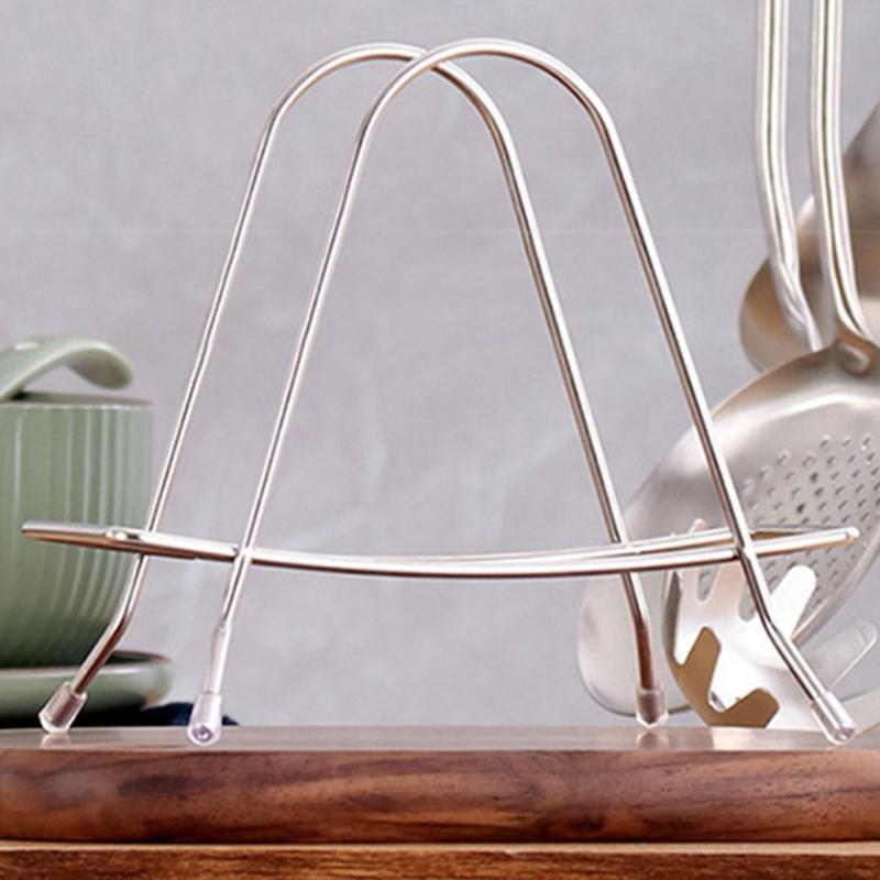 Стойка для полки, многослойная, экономящая место, нержавеющая разделочная доска, практичный кухонный органайзер, держатель для крышки кастрюли, железный арт-дом