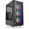 Корпус ПК - THERMALTAKE - S200 TG ARGB (нуар) - Средний корпус - Формат ATX - Без блока питания