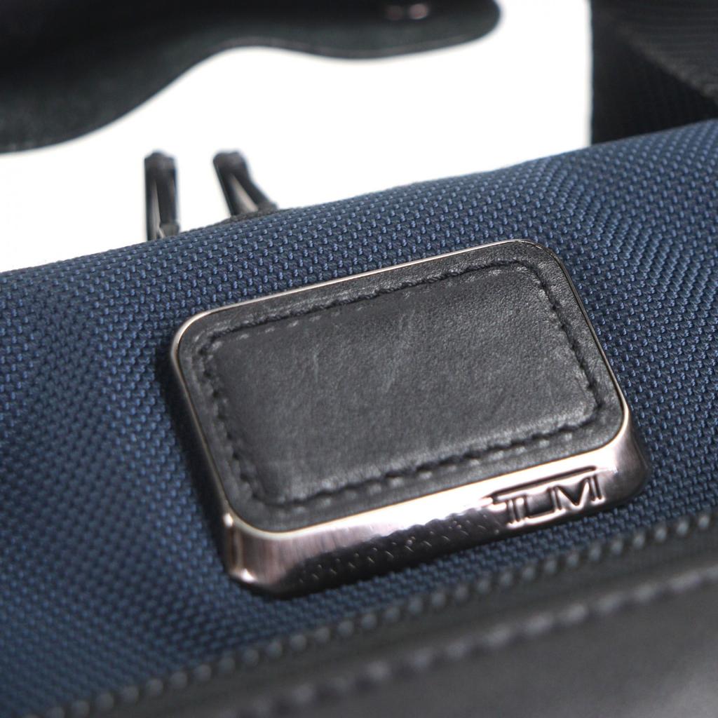 Great TUMI Briefcase BRAVO ALPHA Navy Nylon mens 232308NVY Used