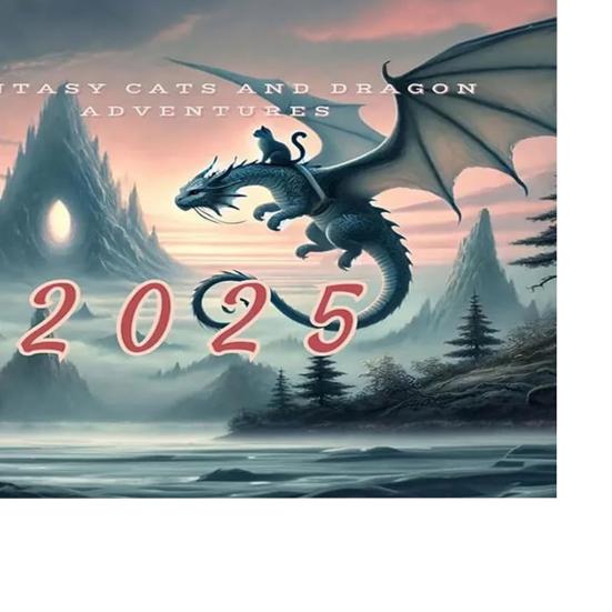 2025 Настенный календарь Забавный кот Дракон Поездка Настенный подвесной календарь 12 месяцев Расписание Органайзер Офис Домашний декор