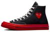 Кеды Chuck 70 Comme des Garçons Play x Chuck 70 High 'Черный Красный' A01793C