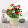 Indoor Potted Rose Tree Seedling - Year-Round Blooms, Easy-Care, Fresh Flowers for Desktop