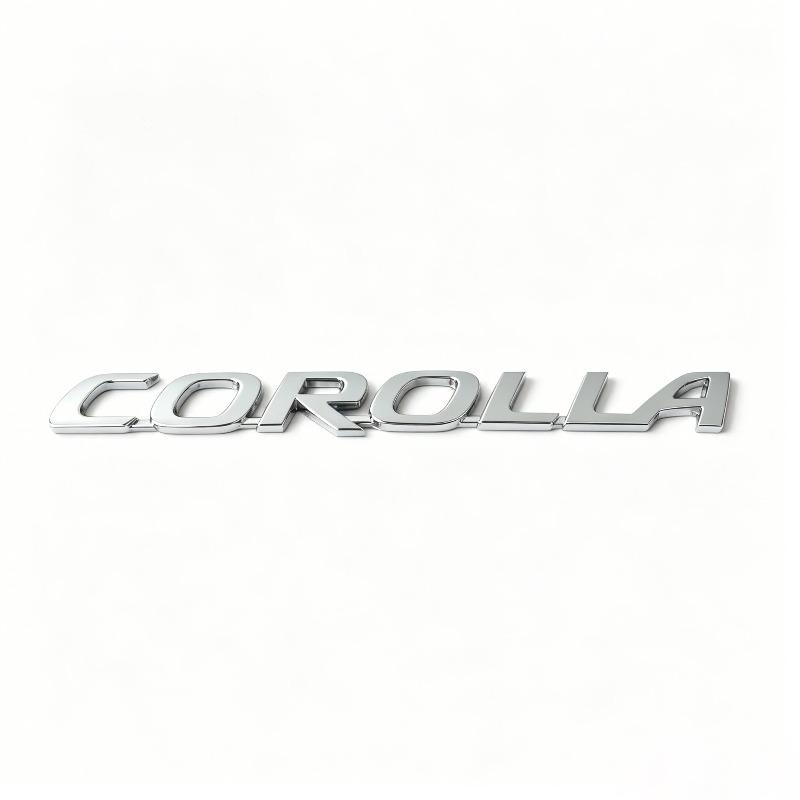 Подходит для логотипа автомобиля COROLLA задний логотип персонализированная модификация металлическая английская буквенная наклейка на автомобиль черная