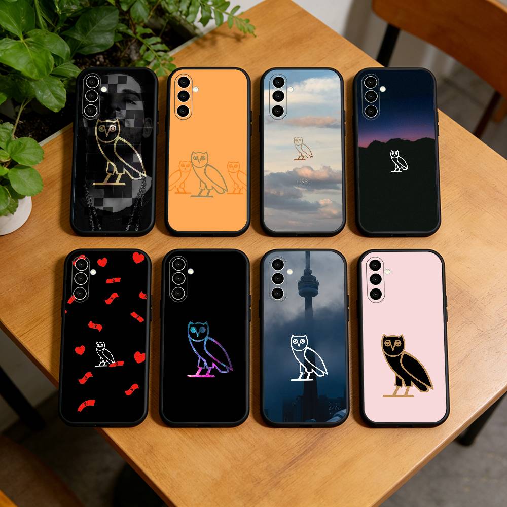 OWL-l D-Drake OvO Чехол для телефона Samsung Galaxy A73,A72,A71,A70,A53,A52,A51, Мягкий силиконовый черный чехол