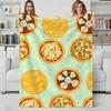 Food P-PizzaHut Throw Flannel Blanket Perfect for Sofa Office Bed Travel Sleep Read Relax Camping four season use