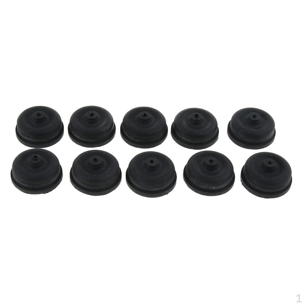 10pcs Diaphragm Replacement Parts for Aquarium Accessory Durable Rubber , Black, 1