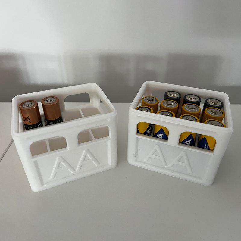 Коробка для хранения батареек Aaa/Aa/9V/Cr2032/Cr2025, штабелируемый органайзер для батареек, декоративный держатель для батареек, коробка для хранения для дома, офиса