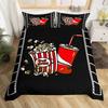 Movie Theater Duvet Cover Set Cinema Ticket Bedding Set Filmstrip Comforter Cover Bedroom Decor Bedspread Cover Full Size 2/3pcs