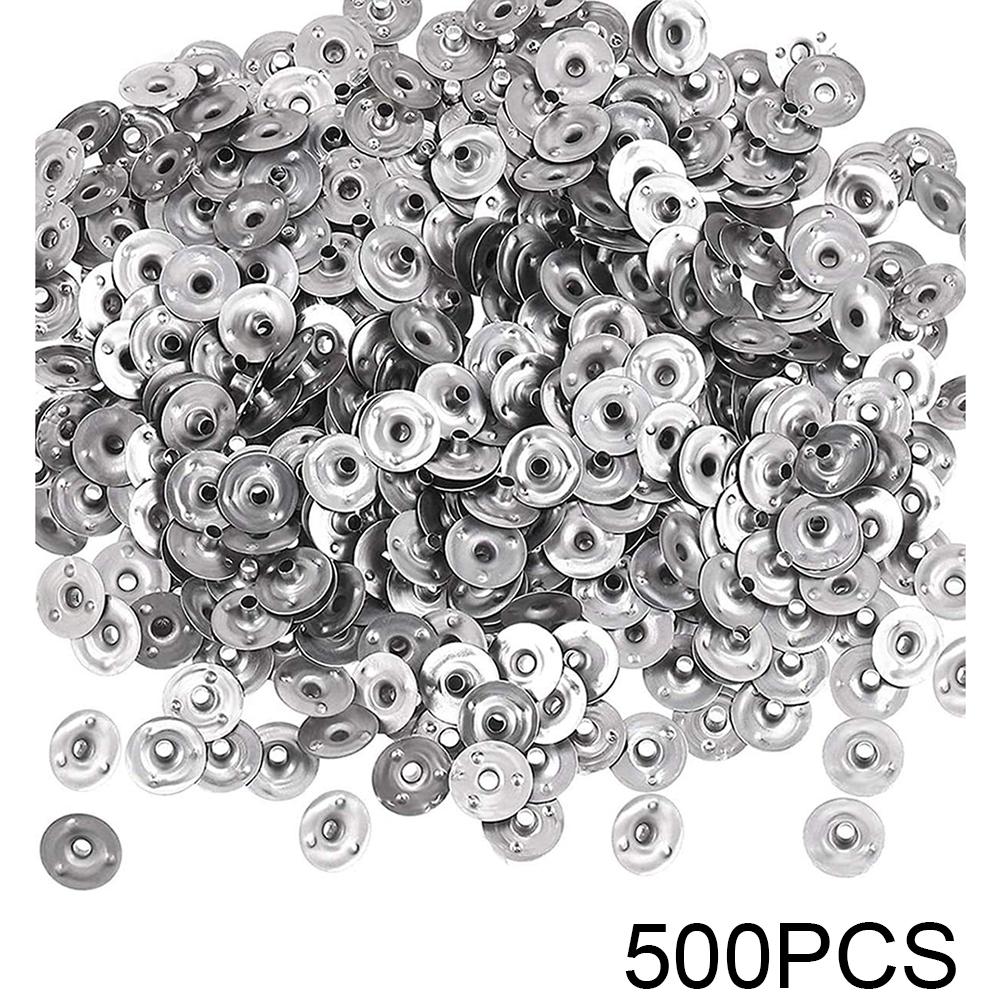 Convenient 500Pcs Candle Wicks Holders with Iron Base for DIY Projects