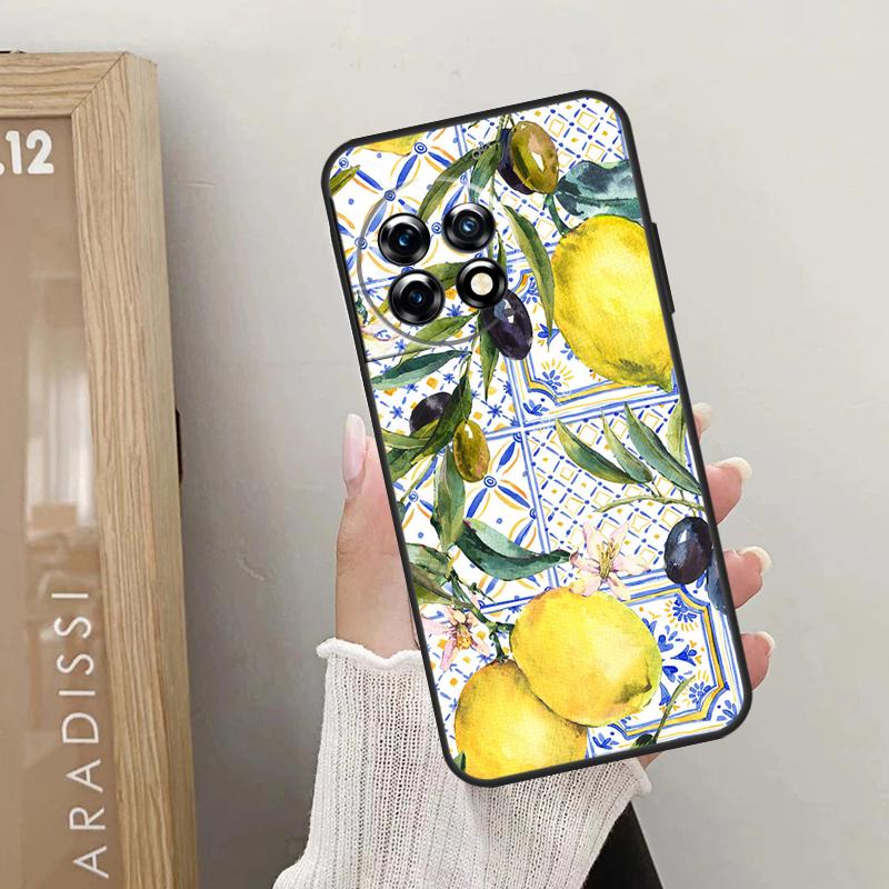 Чехол Mediterranean Lemon для OnePlus Nord CE 4 3 2 Lite 2T N10 N20 N30 OnePlus 12 11 9 10 Pro 8T 10T 12R Cover