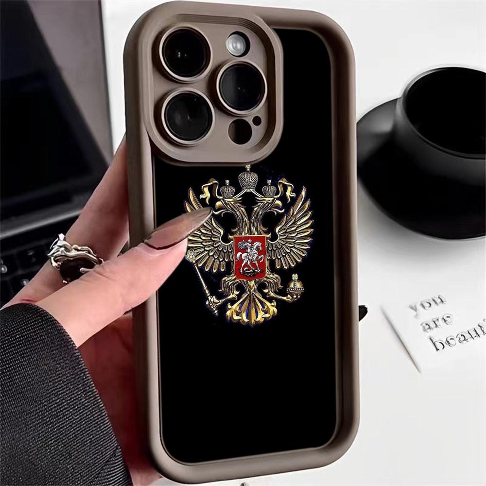 Ae96 Россия эмблема флаг дизайн арт защитные чехлы для телефонов для Xiaomi Poco X5 M6 Redmi Note 13 12 11 Pro 13C 12C A3 9 10 12S ангельские глазки задняя крышка из ТПУ