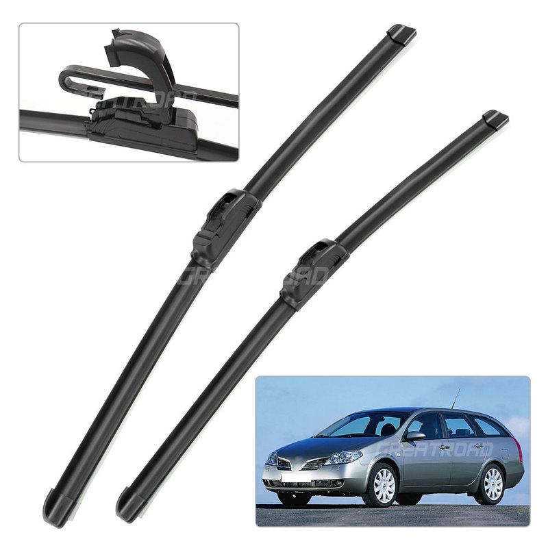 Для Nissan Primera P12 2001-2007 2002 2003 2004 2005 2006 Дворники Передние щетки стеклоочистителя Лобовое стекло Окно Щетка 26"+19"