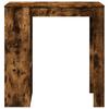 Vidaxl Stolik Barowy Z Przegrodami, Przydymiony Dąb, 102X50X103,5 Cm