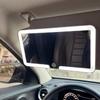 HD зеркало для макияжа с 3-кратным увеличением и LED подсветкой для козырька автомобиля, Регулируемое, Трехцветное, для пассажирской стороны