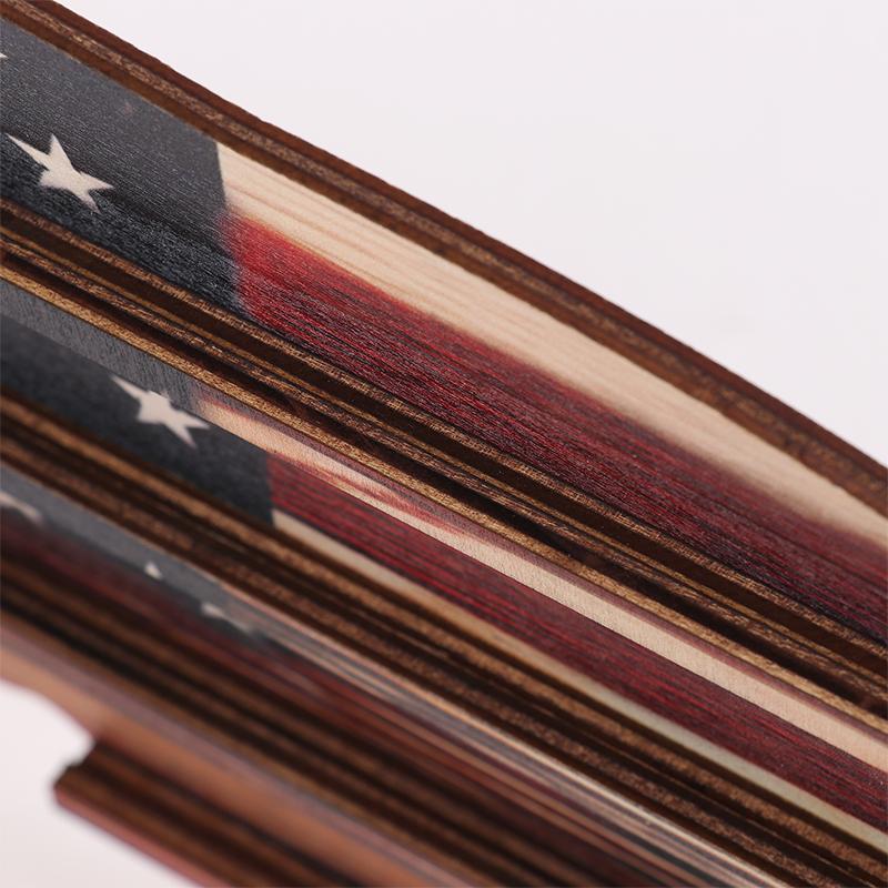 Деревянная Америка Флаг США Вызов Монета Дисплей США. Стенд с военными монетами, на котором выставлены коллекционные деревянные армейские монеты