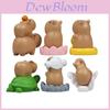 Фигурка Капибары для Микро-Ландшафта ПВХ Игрушка с Дизайном Черепахи Гуся Утки Для Декора Дома Офиса и Подарка