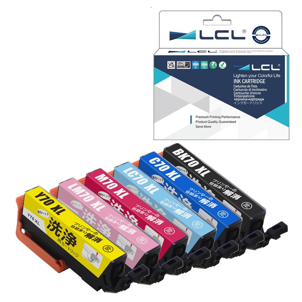 LCL Cleaning Cartridge IC6CL70L ICBK70L ICC70L ICM70L ICY70L ICLC70L ICLM70L of 6 Printer Clogging and Replace with Cleaning Cartridge and Perform