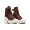 Converse Chuck 70 De Luxe Замшевые Шнуровка Массивный Каблук Женские Туфли Каблуки Земляной Коричневый A06782C