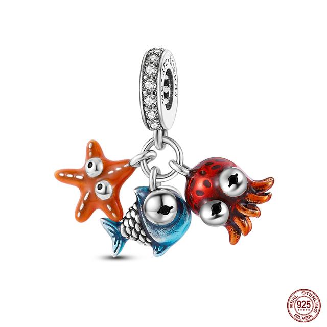 Новые стерлингового серебра 925 пробы красного цвета, подвески в форме сердца, бусины, ювелирные изделия на удачу, подарки