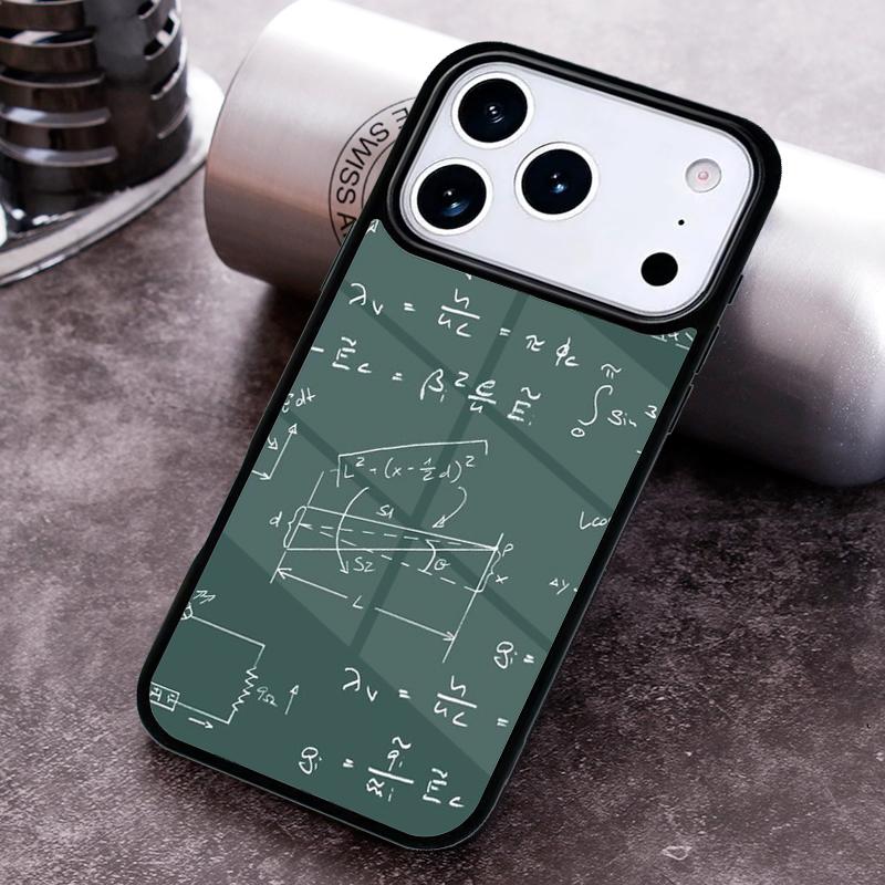 Science Math Physics Formulas Phone Case For iPhone 17,16e,15,14,13,12,11,Mini,Pro,MAX soft Silicone Cover