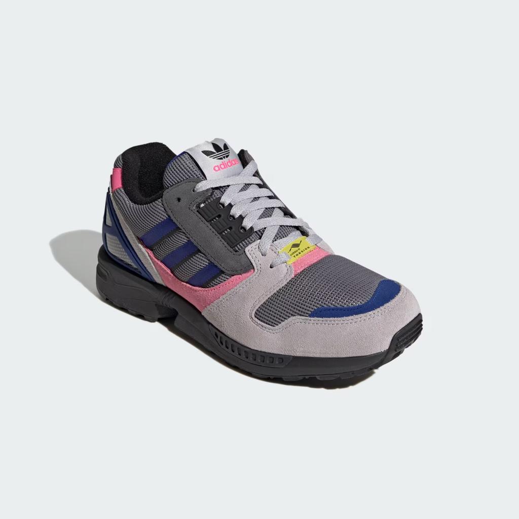 KI1377 adidas ZX 8000 Серый Три Полупрозрачный Синий Яркий Розовый (Мужской)