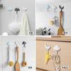 3pcs Cloud Hooks No-punch Non-marking Adhesive Backed Adhesive Hooks Kitchen Bathroom Wall Cute Hooks