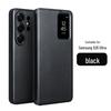 Кожаный чехол-книжка Chali с умным окном для Samsung S26 Ultra