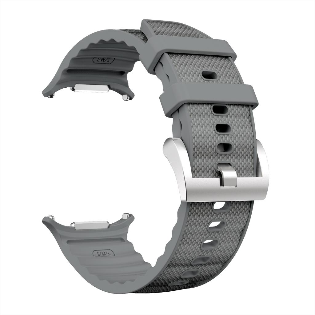 Official Silicone+Nylon band For Samsung Galaxy Watch Ultra Strap 47mm Functional sport belt Bracelet Galaxy Watch 7 Ultra 47 mm