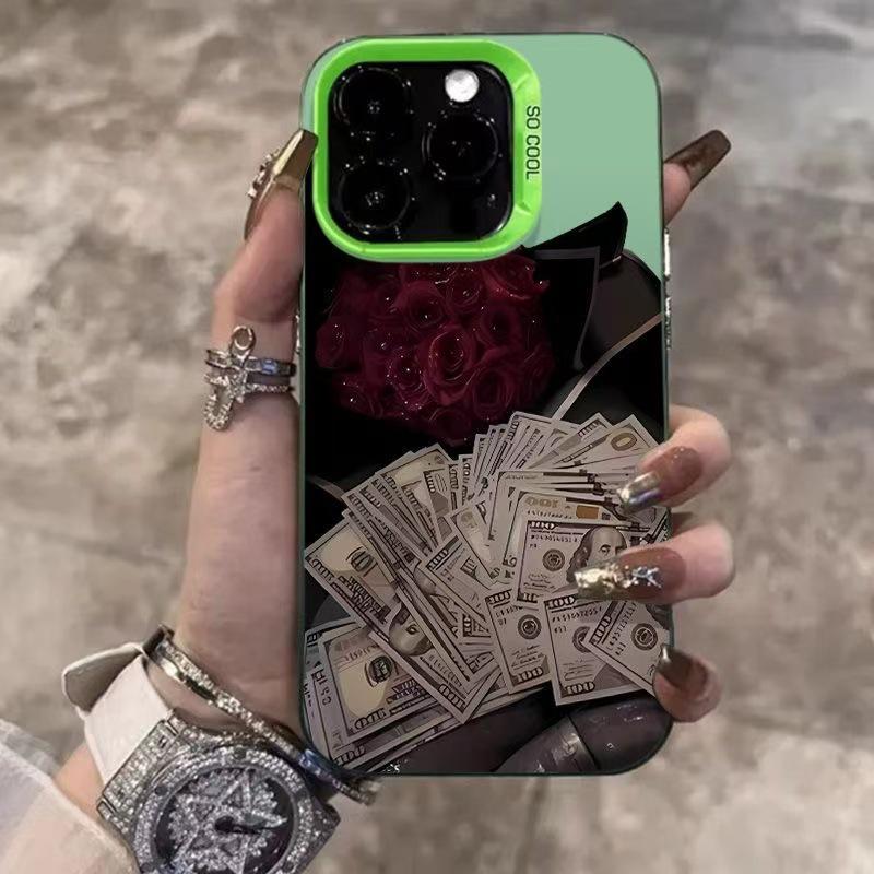 Кросс-бордерный мобильный чехол с розой для Apple iPhone 13/14/15Pro/16Pro/17 - Высококлассный европейский и американский дизайн