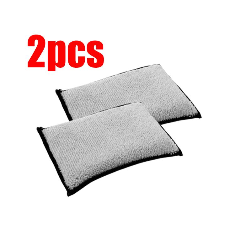 Двусторонняя губка-блок Губка для чистки салона автомобиля Губка для чистки кожи Подушечка для мытья автомобиля без царапин Автомобильная губка для чистки из микрофибры
