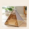 Новая палатка для кошек, дышащая, сэндвич, кошачье гнездо, универсальное для всех сезонов, летняя кошачья кровать, собачья кровать, треугольный коврик, товары для животных