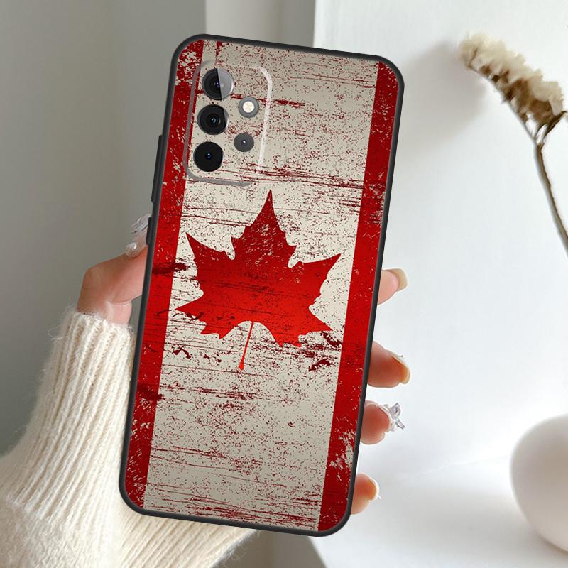 Canada Canadian Flag Case For Samsung Galaxy A13 A33 A53 A06 A17 A56 A36 A26 A16 A15 A35 A55 A34 A54 A52 A12 A32