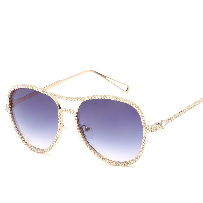 Premium Oversized Square Sunglasses For Women Featuring Sparkling Bling Frame