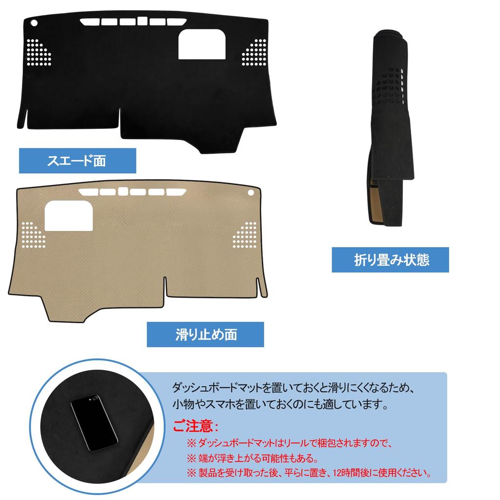 POWER PANDA Коврик на приборную панель для нового 2022 года Защитный интерьер от солнца Замша Черный Voxy/Noah (90 Серия) ZWR9#W/MZRA9# (С января по настоящее время) - Материал,