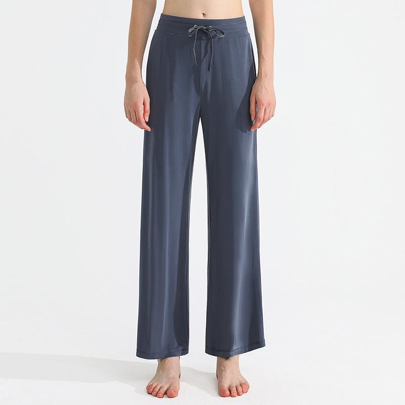 PLUS Lenzing Modal Wide-Leg Yoga Pants with Elastic Waist and Drawstring