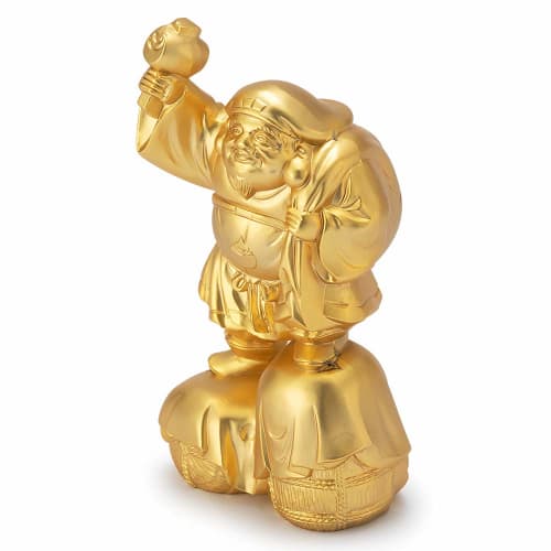 Buddhist Altar Shop Takita Shoten Buddhist Statue: Daikokuten, one of the Seven Lucky Gods, Brings Good Fortune (8.8cm high x 5cm wide) [By Makita Shu