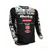 2026 Vintage Motorrad  Motorcycle Long Sleeve T-shirt White Black Red Blue Stripe Racing Jersey Quick Dry Outdoor Sport Shirt